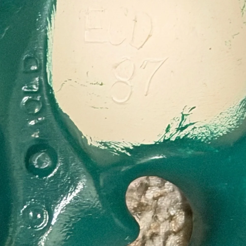 Vintage Holland Mold  Green Holly Leaf Candle Holder